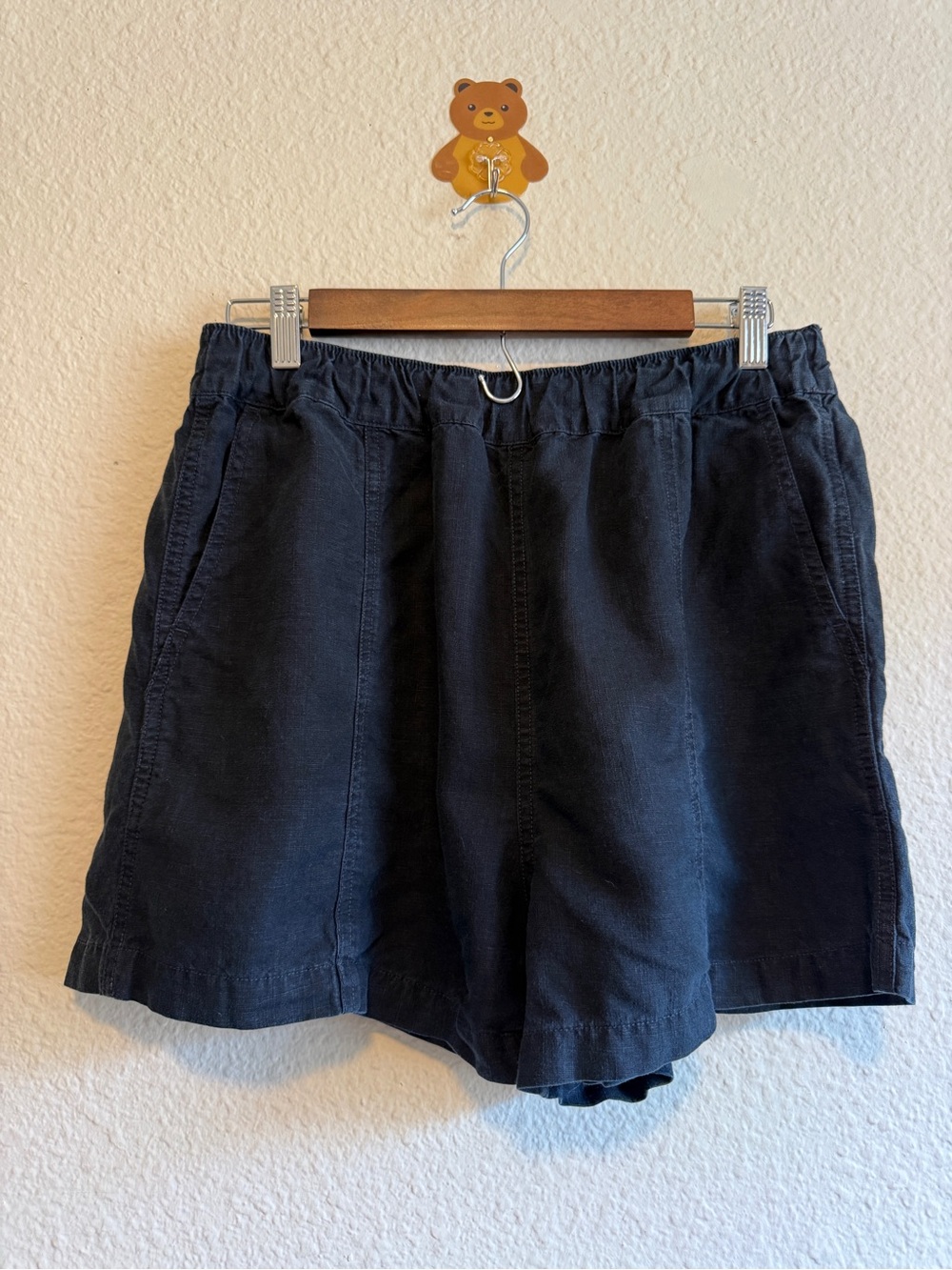 Madewell Navy-Black Elastic Waist Bermuda Shorts – Size M